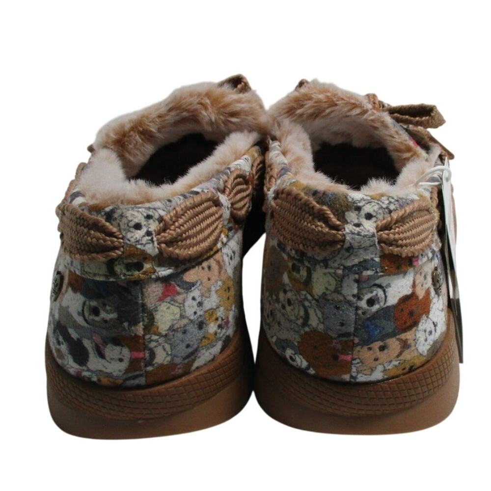 Sketchers Bob's Memory Foam Dog Print Cozy Slippers Rubber Sole NWT Size 10 - Picture 3 of 10